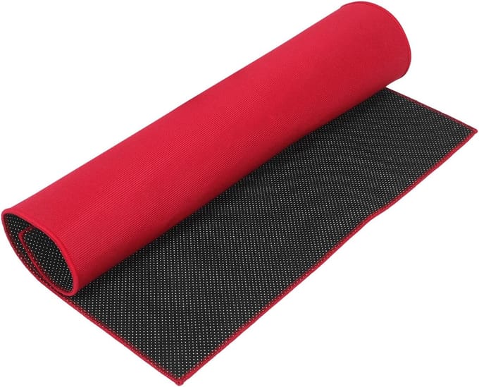 Tafelmat - Spelonderlegger - Spellen spelen - Geluiddempend antislip - 70 x 70 cm - Rood