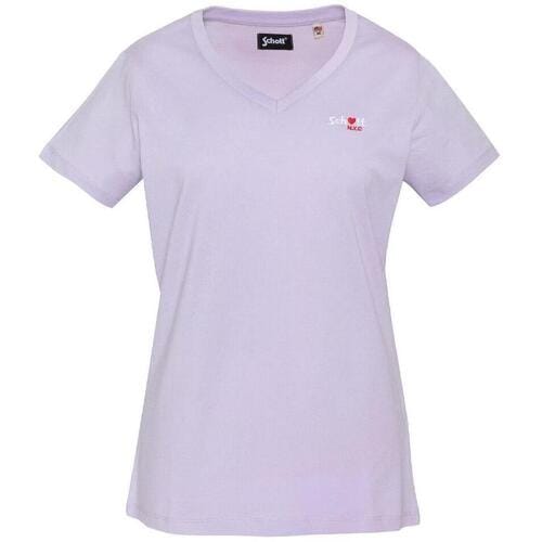 T-shirt Schott TSBRODEDW