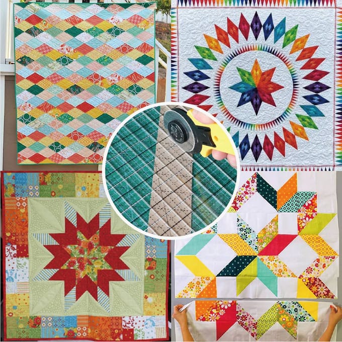 Quiltliniaal Acryl Transparant Quiltliniaal voor Eenvoudig Snijden Quilten Naaien Handwerk transparant