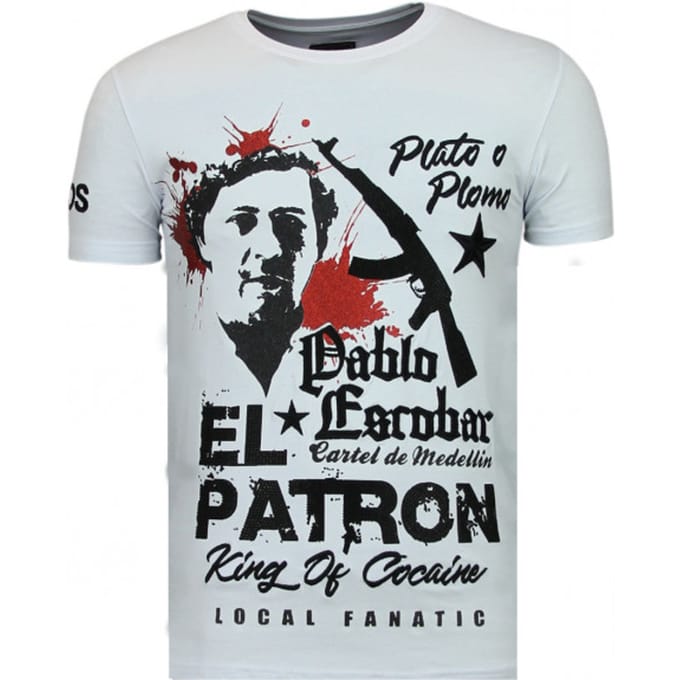 Local Fanatic El patron pablo rhinestone t-shirt