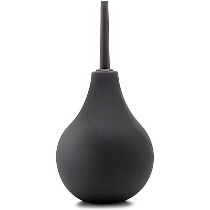 Ouch! – Siliconen Anaal Douche voor Hemels Interne Reiniging Maat M - Zwart