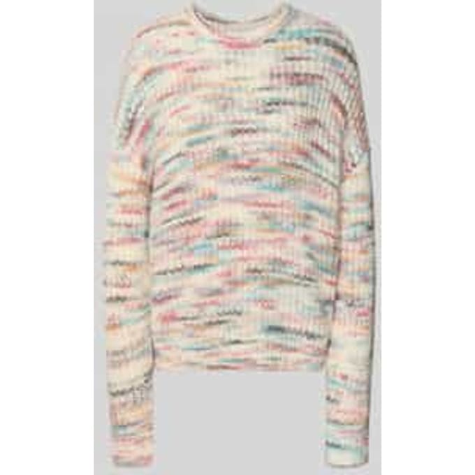 Oversized pullover in gebreide look met wol en alpaca