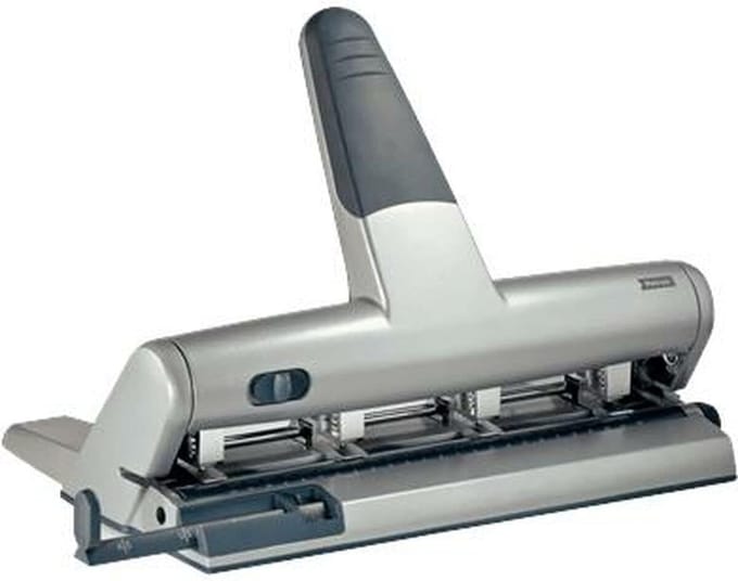 Nietmachine 4 gaten 30 vellen grijs
