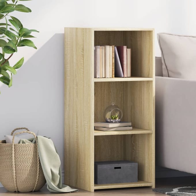 vidaXL - Dressoir - 40x41x93 - cm - bewerkt - hout - sonoma - eikenkleurig