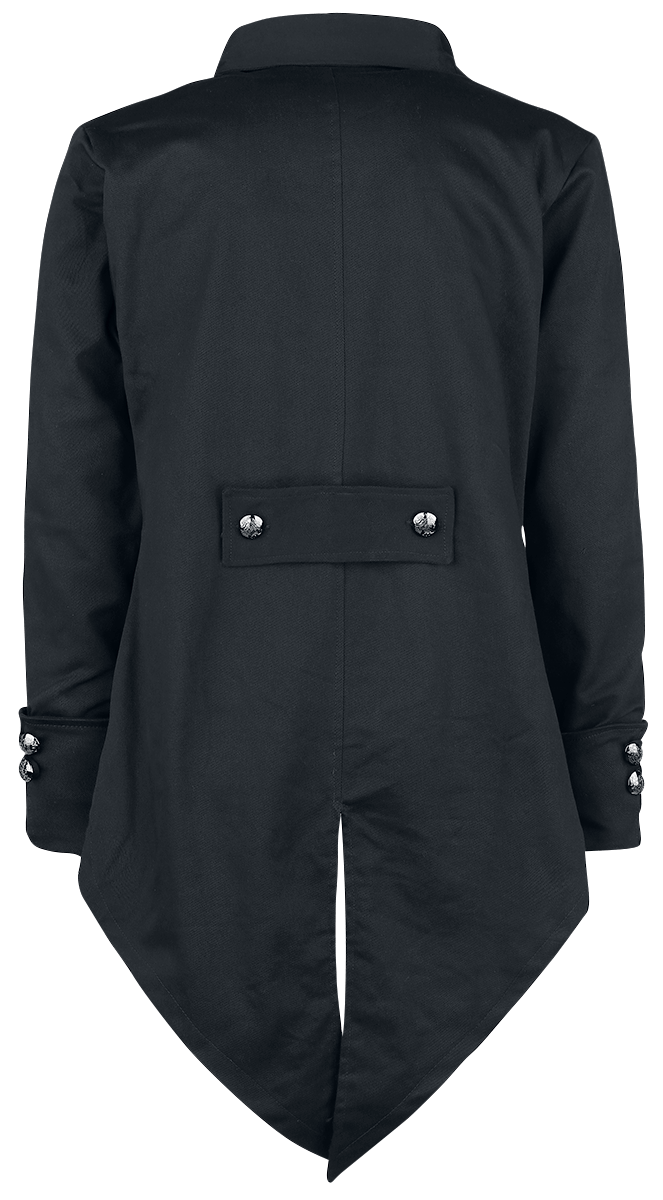 Poizen Industries - Gothic Legerjas - Barnes Coat - S tot 4XL - voor Mannen - zwart
