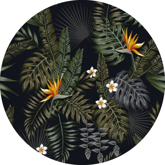Vinyl | Vloerkleed vinyl rond | Mowgli | 140 cm Rond