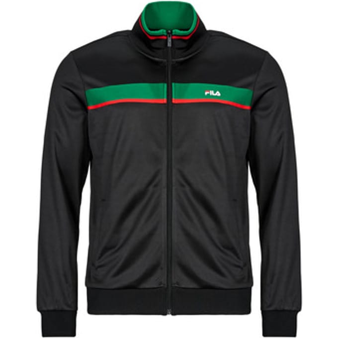 FILA Sagano Regular Taped Track Jacket Black Größe: M | Sportjacken Outlet | Herren | Schwarz