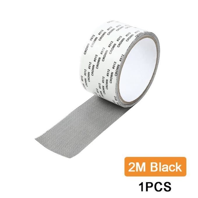 Ruban de bain auto-adhésif - Patch violet fin - Réparation moustiquaire - 1 rouleau noir