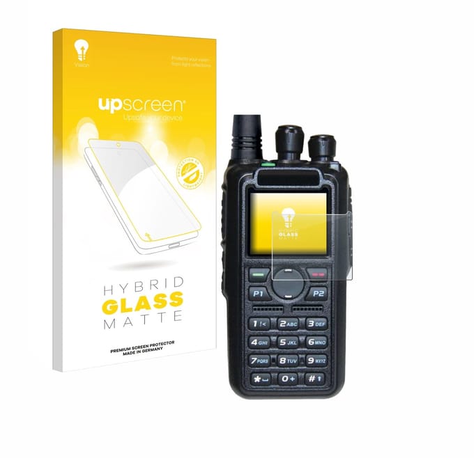 upscreen - Screenprotector voor AnyTone AT-D878UV II Plus - Folie Beschermfolie Beschermglas matte