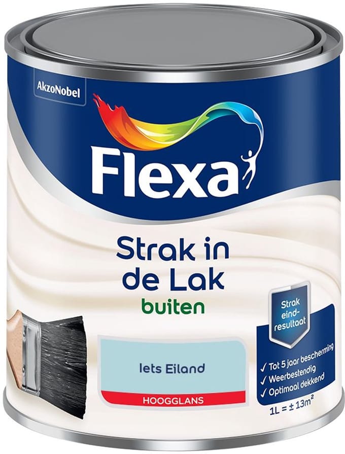 Flexa - Strak In De Lak Buitenlak Hoogglans - Iets Eiland - Mengverf - 1 L