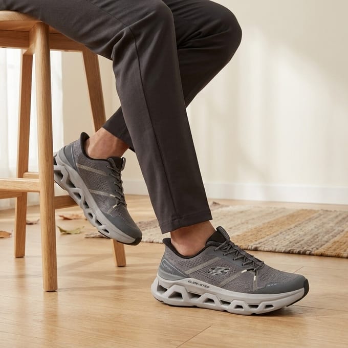 Skechers GLIDE-STEP ALTUS - APHTUR Heren Instappers - Grijs / Zwart