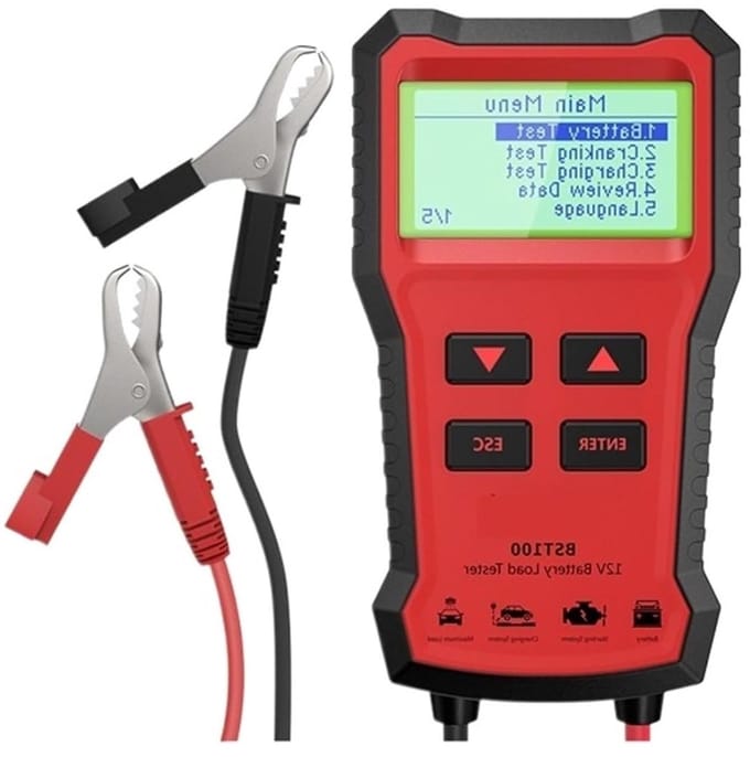 Accu Tester - Batterij Analysator - Auto Onderhoud - Direct Testen Zonder Laden - 100-2000 CCA - One Color