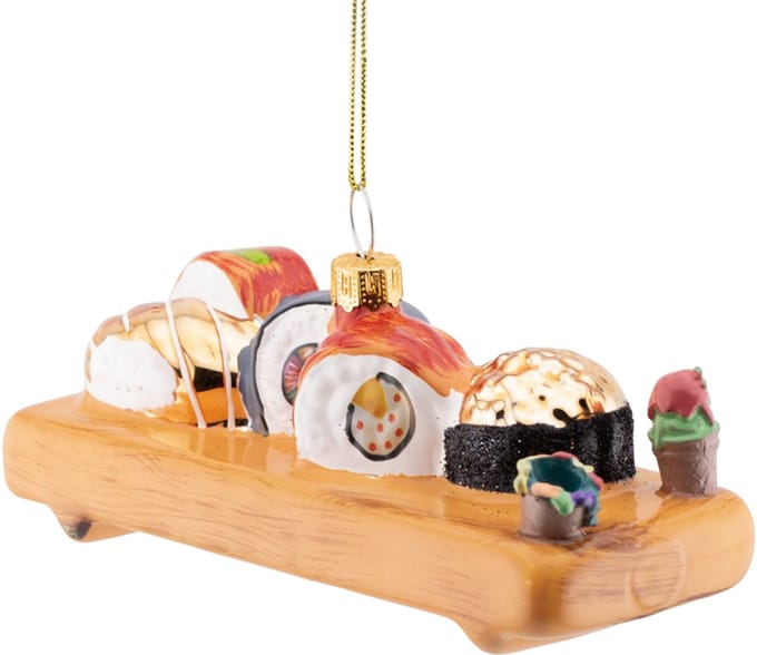Kerstbal Sushi platter