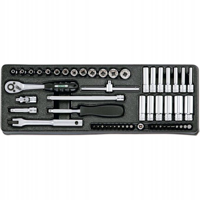 Honiton 54-delige 1/4" doppenset met ratel en bits