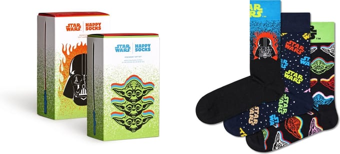 Happy Socks unisex giftbox 3P sokken Star Wars multi (Star Wars)