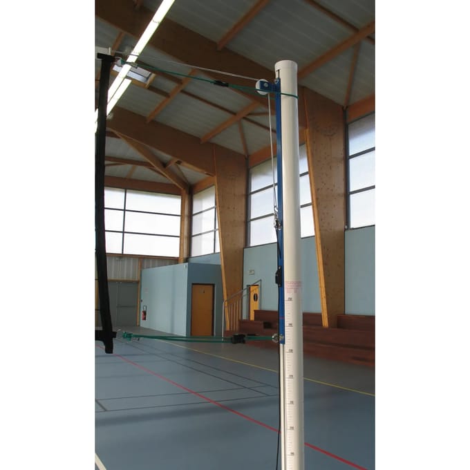 Set van aluminium volleybalken zonder grondbussen Sporti