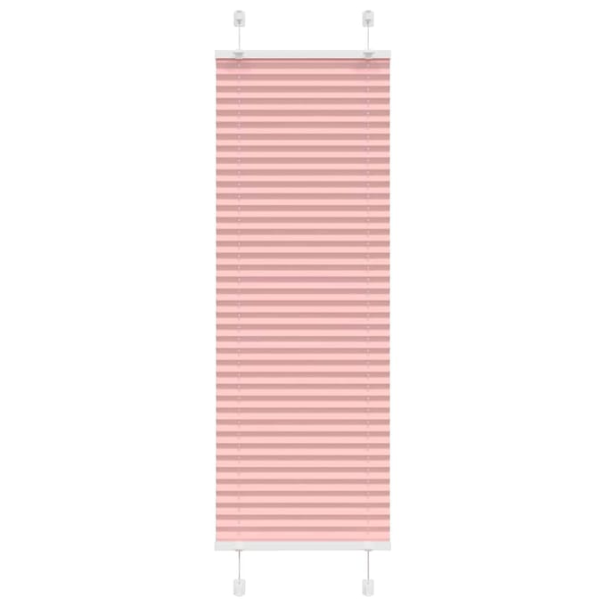 vidaXL - Plissé - rolgordijn - 45x100 - cm - stofbreedte - 44,4 - cm - polyester - roze