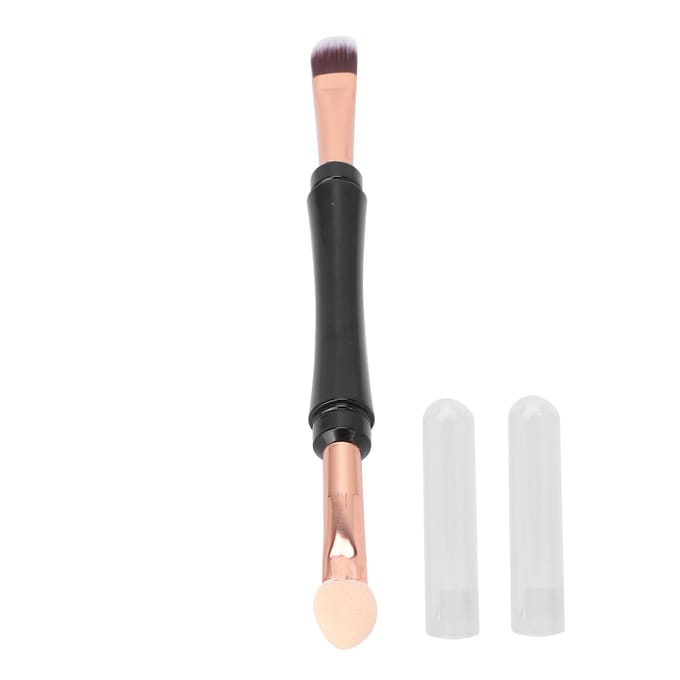 Oogschaduwkwast Dubbelzijdig Professionele Oogmake-up Spons Hoofdkwast voor Beginners Make-up white