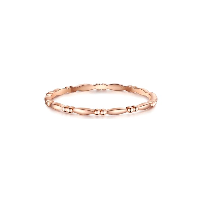 Gems München Dames Dames ring 925 sterling zilver 48 Roségoud 32019737