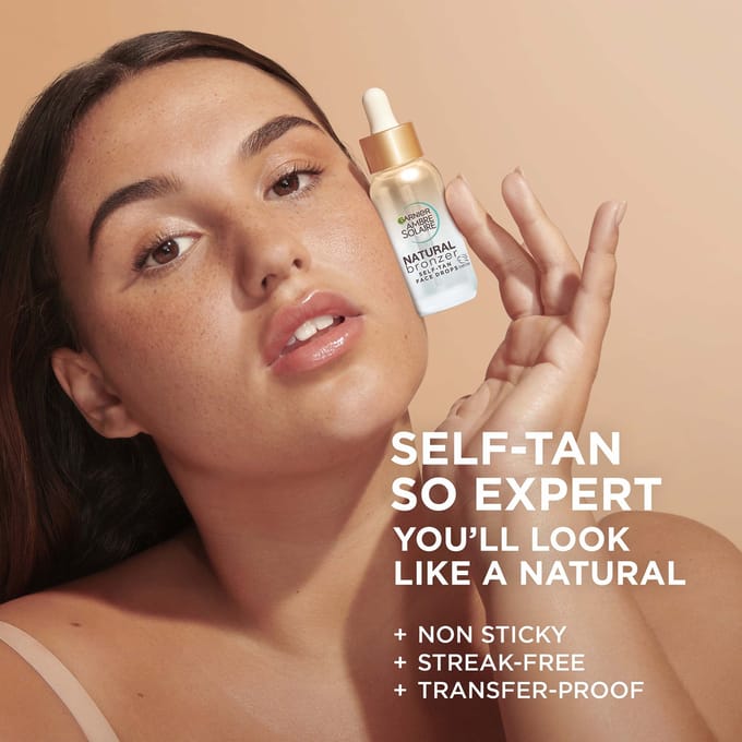 Garnier Ambre Solaire Natural Bronzer Zelfbruiningsdrops voor Gezicht 30 ml