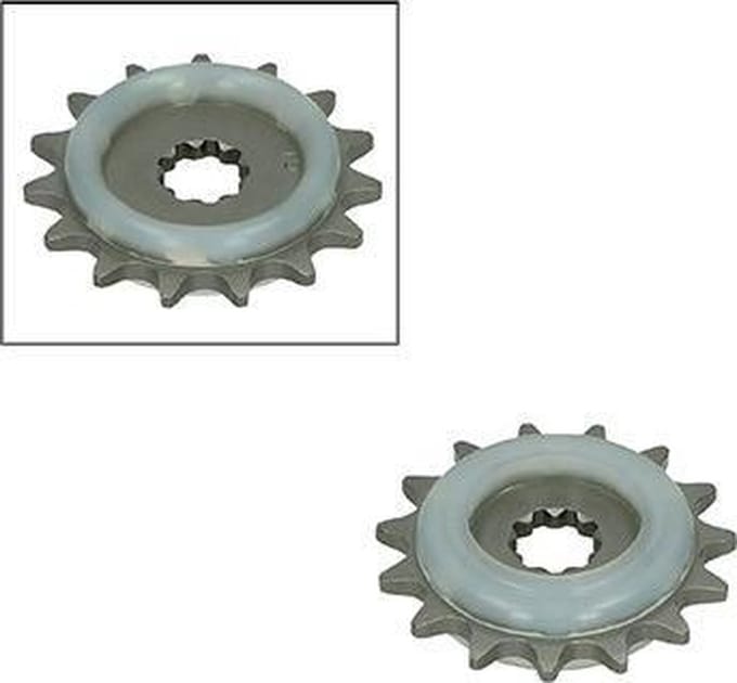 Tandwiel voor + rubber A-kwaliteit Puch Maxi Puch 15t