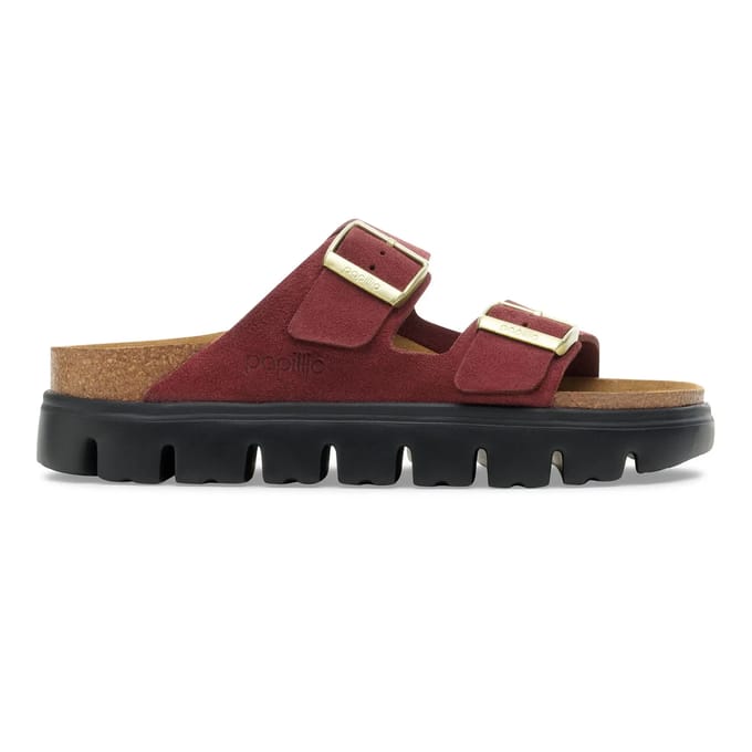 Dames suède leren sandalen met plateau Papillio Arizona