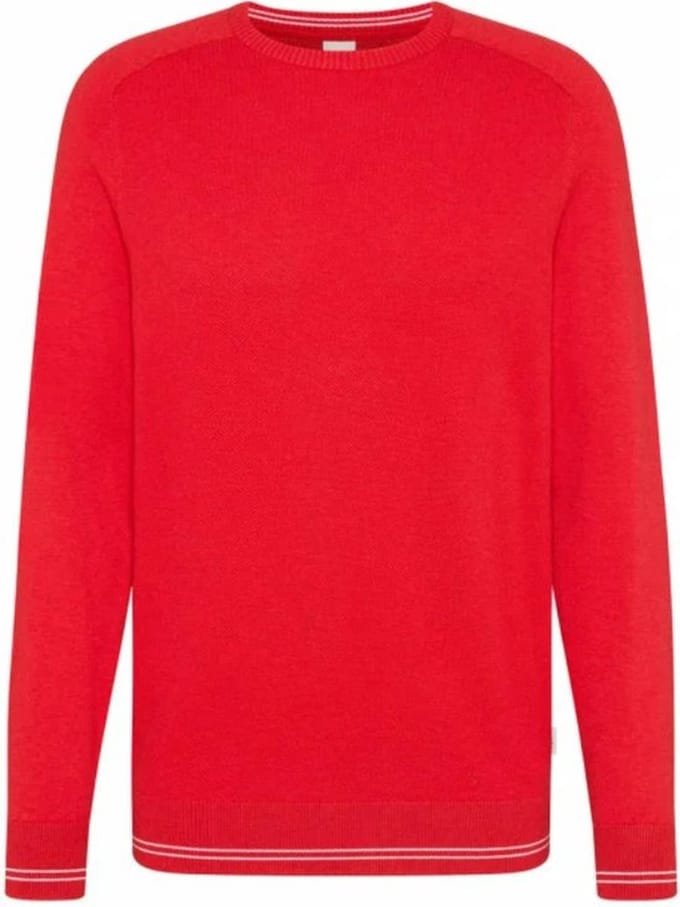 Bugatti Flexcity Trui o-neck - Rood - Maat 3XL