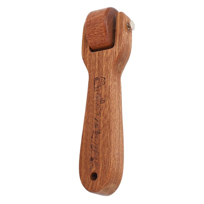 Houten Quiltnaadroller Ergonomisch Handvat Multifunctioneel Naaipressie Duw Wiel brown