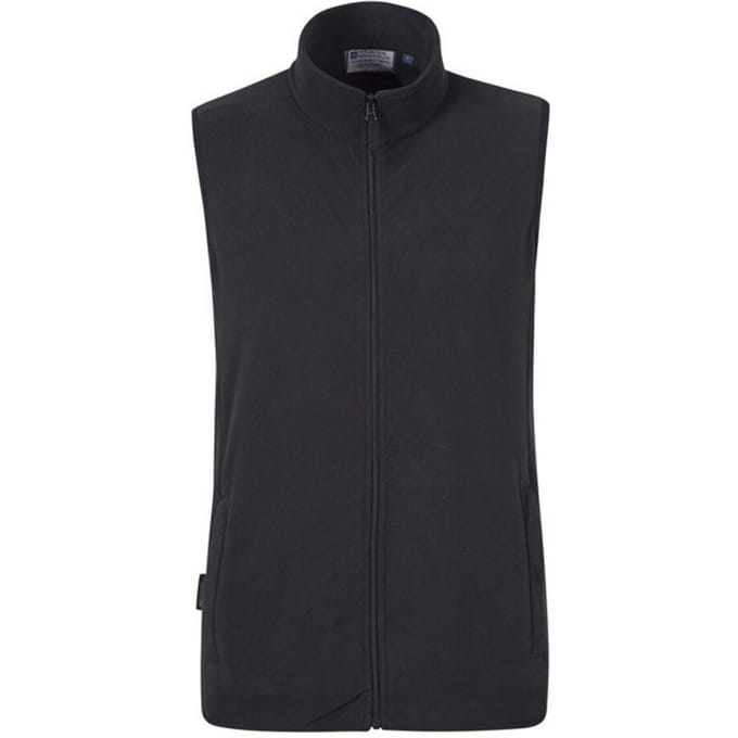 Mountain Warehouse Heren Alder Microfleece Gilet (Zwart)