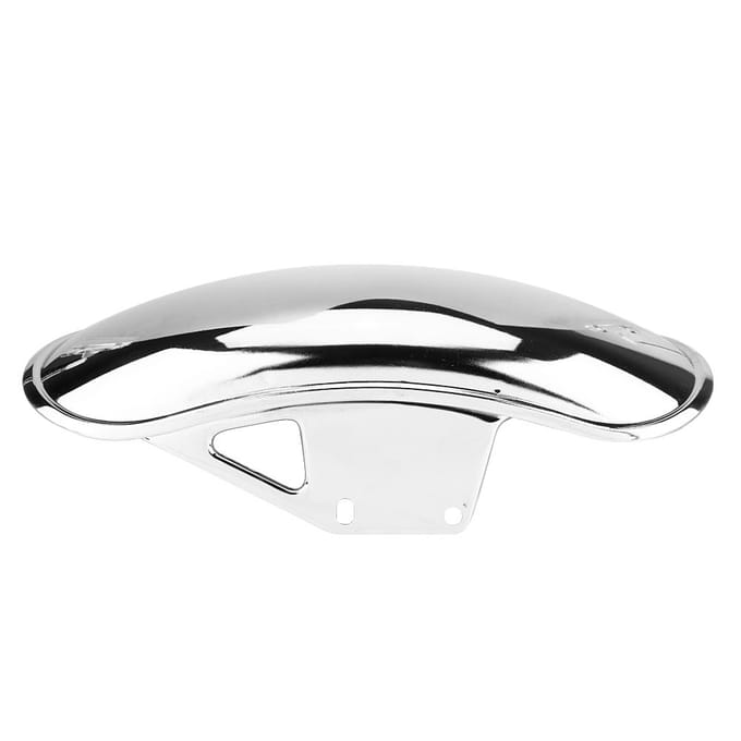 Garde-boue avant de moto Protection Garde-boue Carénage Couvercle pour Suzuki GN125 GN250 Chrome white