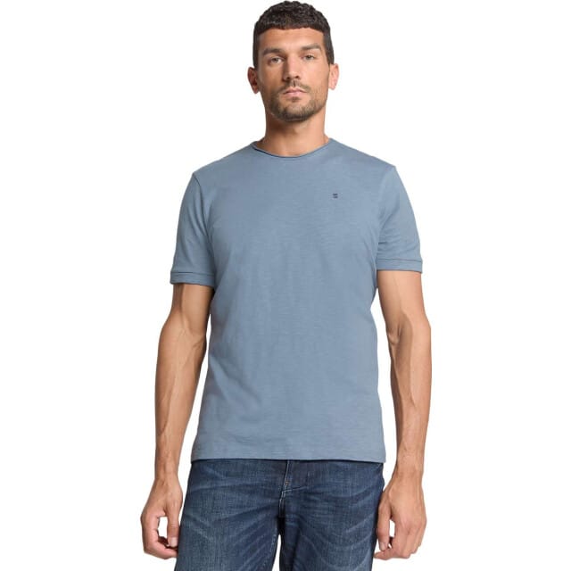 No Excess T-shirt crewneck slub washed blue