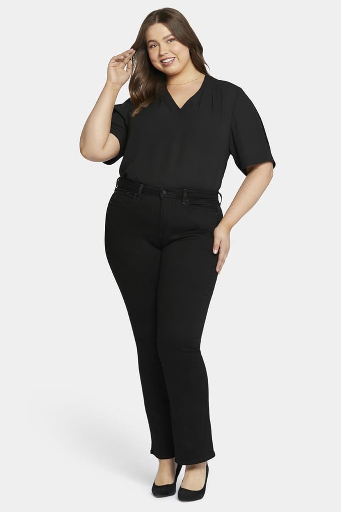 Barbara Bootcut Zwarte Premium Denimbroek (Plus)