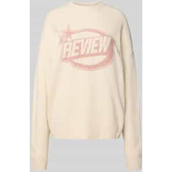 Gebreide pullover met labelprint