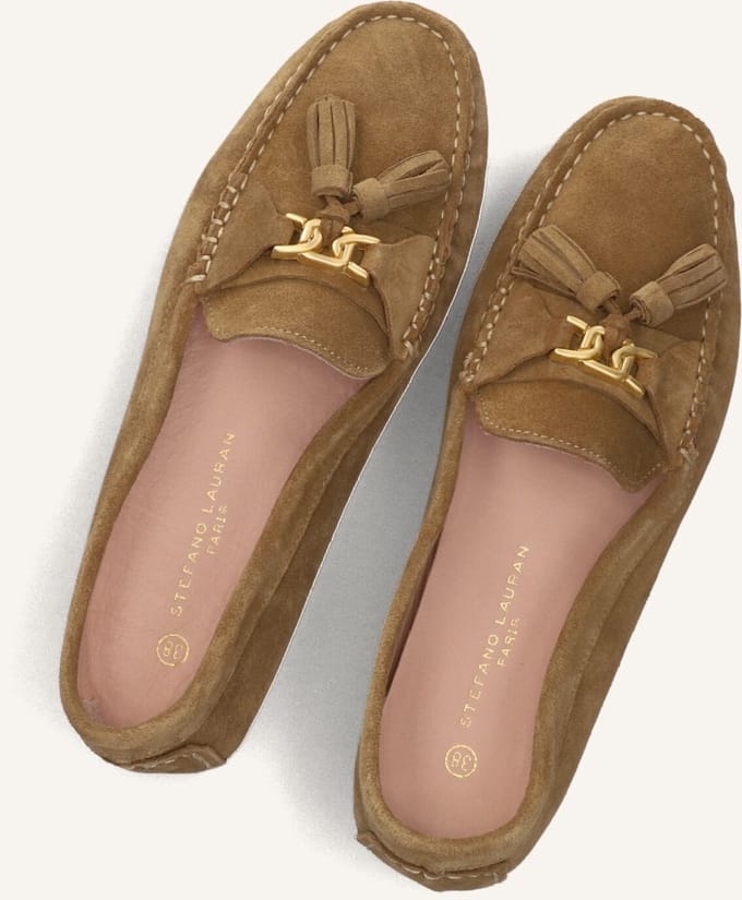 STEFANO LAURAN 11632 Mocassins Dames - Instappers - Camel - Maat 40