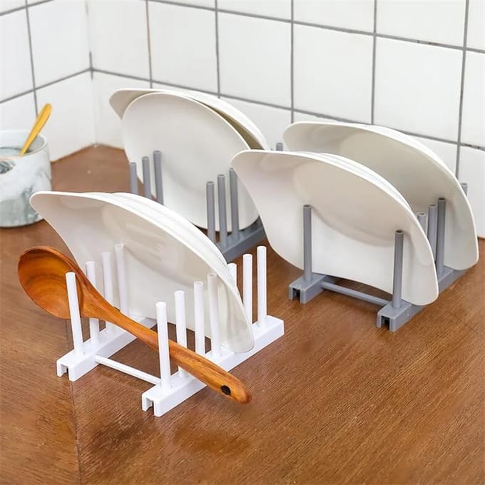 Égouttoir à vaisselle en plastique pour évier de cuisine blanc