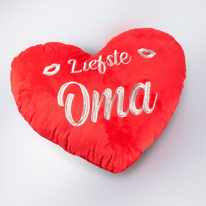Sierkussen - Hart Kussens Liefste Oma - 32 Cm X 38 Cm