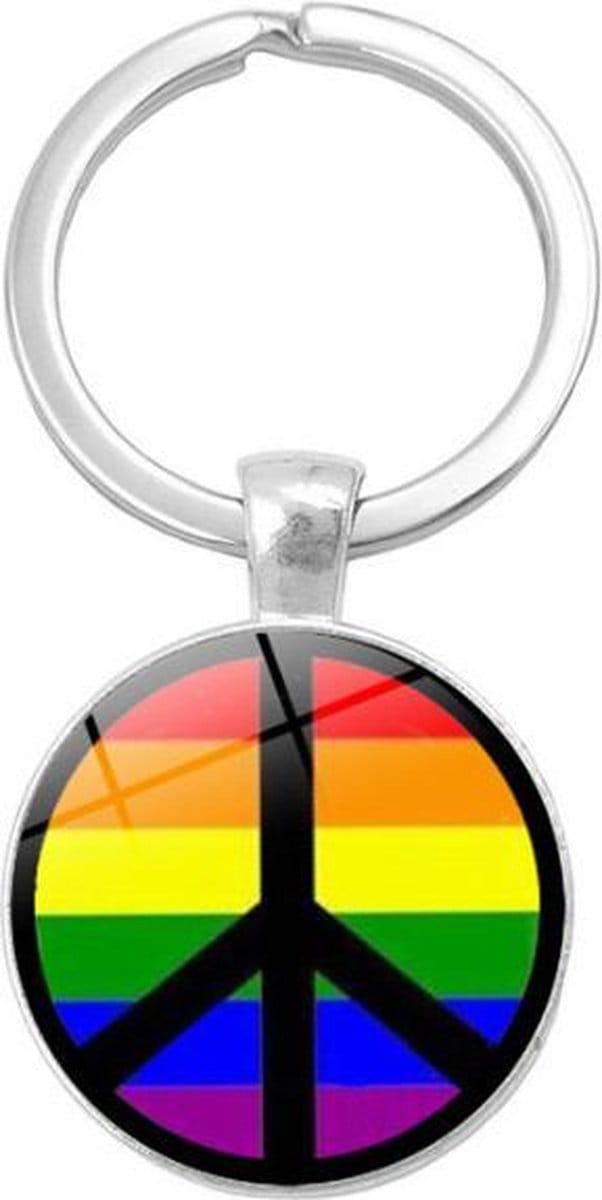 Akyol - pride Sleutelhanger - LGBT - de pride liefhebbers - pride - lgbt - amsterdam - 2,5 x 2,5 CM