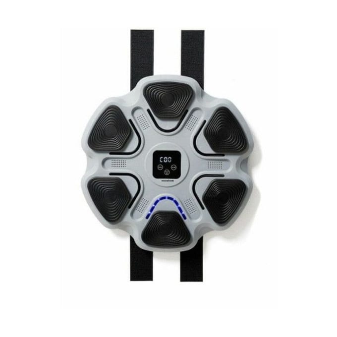 Machine de Boxe Musicale - INNOVAGOODS - Rechargeable - Bluetooth - Écran Numérique - 6 Panneaux de Frappe gris