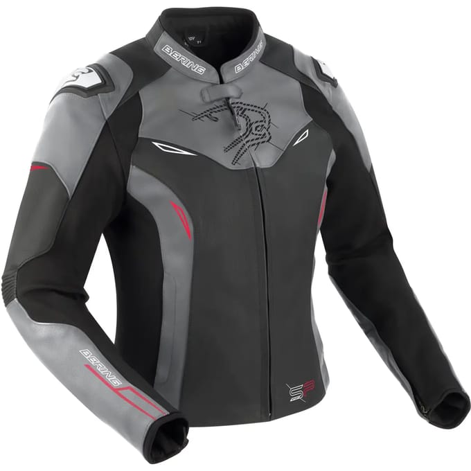 Leren motorjack voor vrouwen Bering Snap