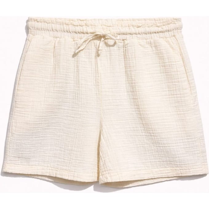 Hoge Taille Textuur Katoenen Shorts