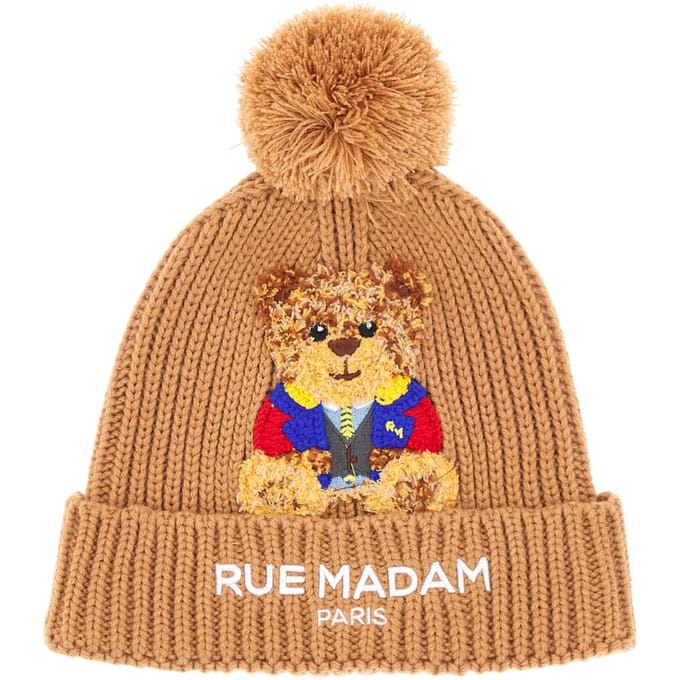 Marvin beanie Woman Rue Madam Paris 1504-SOFTCAMEL Bruin