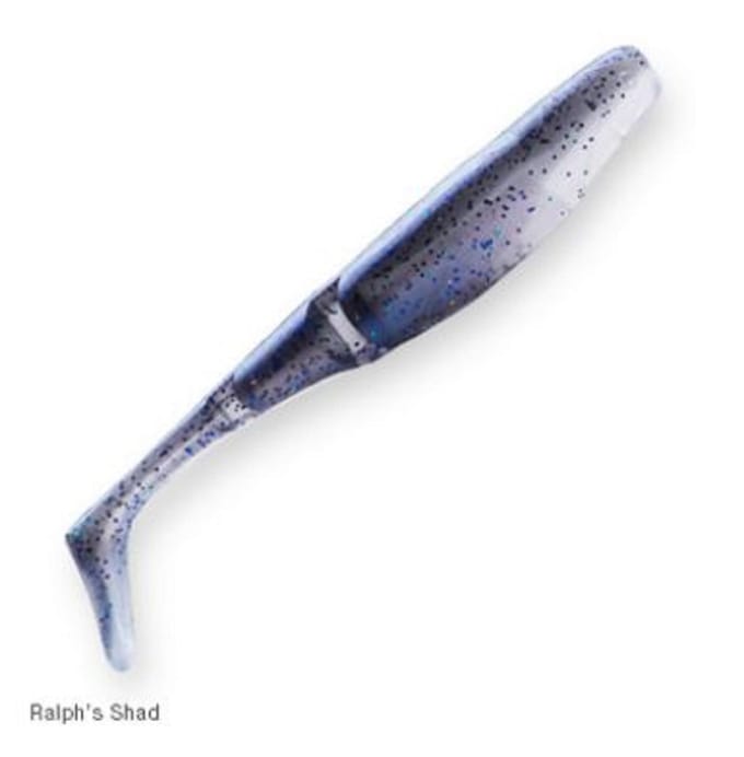 Zman Soft Lure Geurende PaddlerZ 4 Inch 5/Pack Ralph's Shad (4790) blue