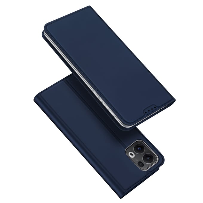 Dux Ducis Slim Softcase Bookcase voor de Oppo Reno 13 Pro - Donkerblauw