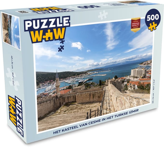 Puzzel Het kasteel van Cesme in het Turkse Izmir - Legpuzzel - Puzzel 500 stukjes