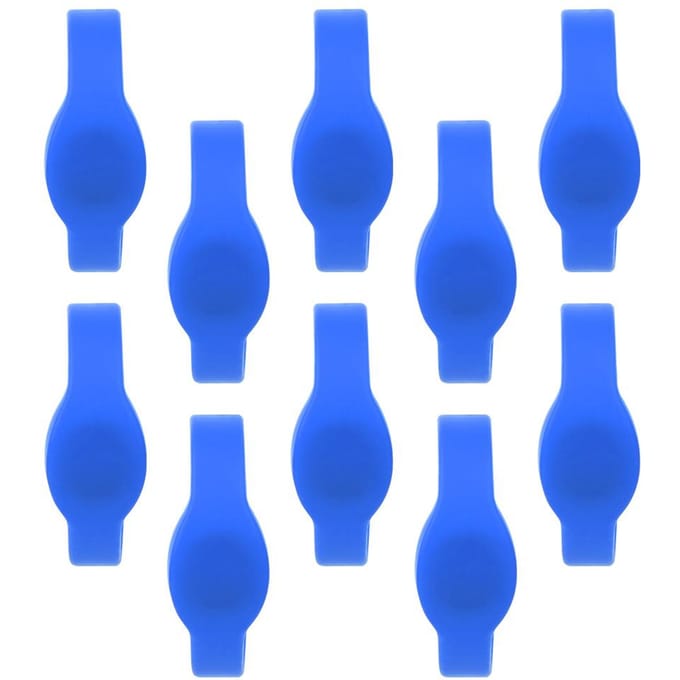 10 stuks 125Khz RFID Polsband Siliconen Armband IP68 Waterdicht ID-kaart voor Zwembad Sauna blauw