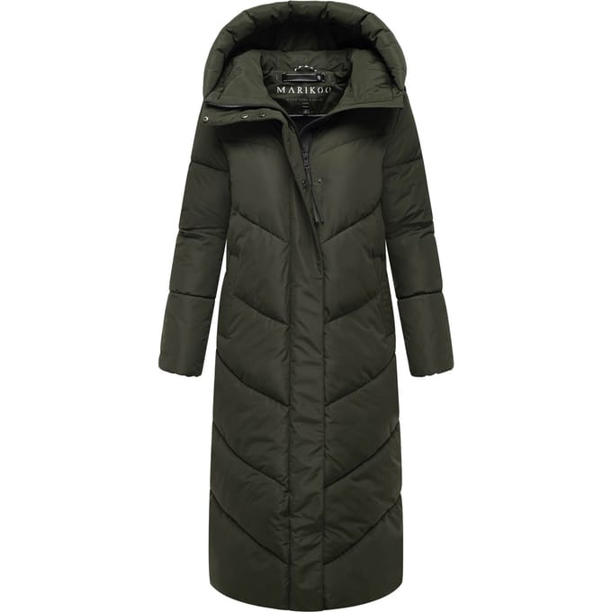 Marikoo dames wintermantel Ranjaa gewatteerd met capuchon & reflecterende details