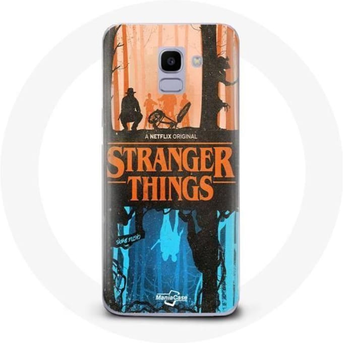 Coque pour Samsung Galaxy A8 2018 Stranger Things Couverture des amis