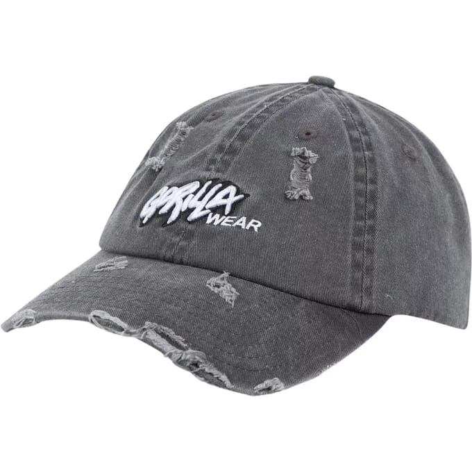 Gorilla Wear Galway Distressed Cap - Pet - Washed Grijs