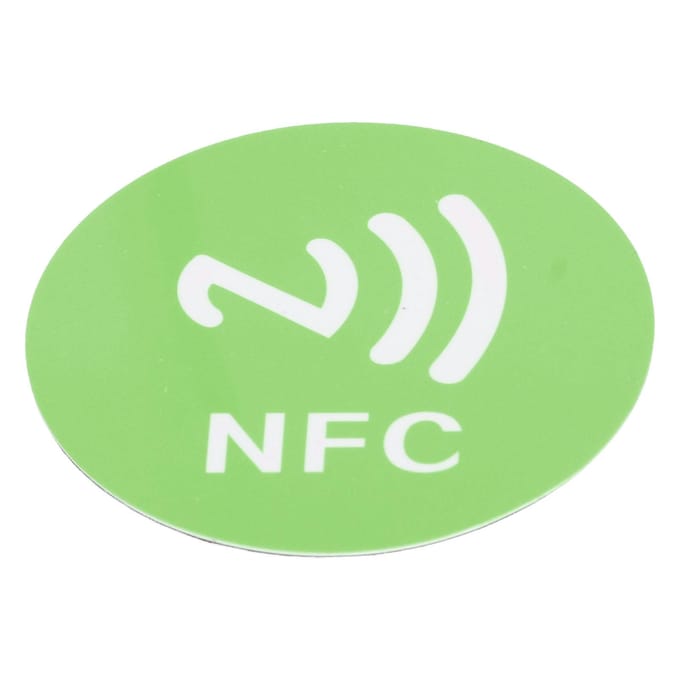 20PCS Autocollants NFC Compacts Portables Résistants aux Interférences Réinscriptibles CUID NFC Adhésif pour Appareils Compatibles NFC Vert white