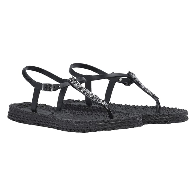 Ilse Jacobsen Cheerful Slippers zwart Rubber